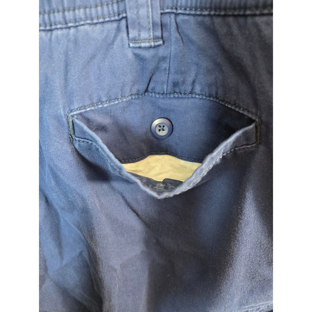 St John's Bay Cargo Shorts Big Mens Plus Size 44 Blue‎ Comfort Stretch Waist - Picture 11 of 16